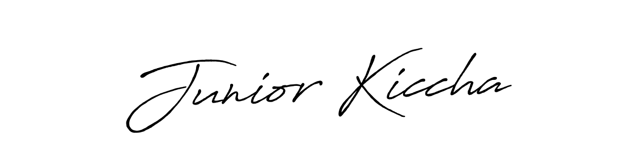 It looks lik you need a new signature style for name Junior Kiccha. Design unique handwritten (Antro_Vectra_Bolder) signature with our free signature maker in just a few clicks. Junior Kiccha signature style 7 images and pictures png