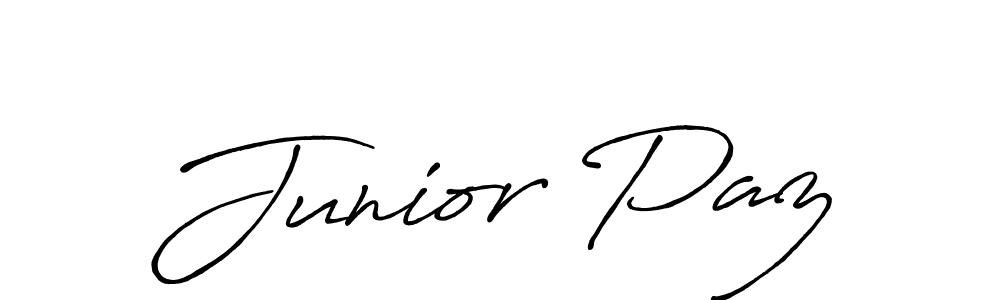 You should practise on your own different ways (Antro_Vectra_Bolder) to write your name (Junior Paz) in signature. don't let someone else do it for you. Junior Paz signature style 7 images and pictures png