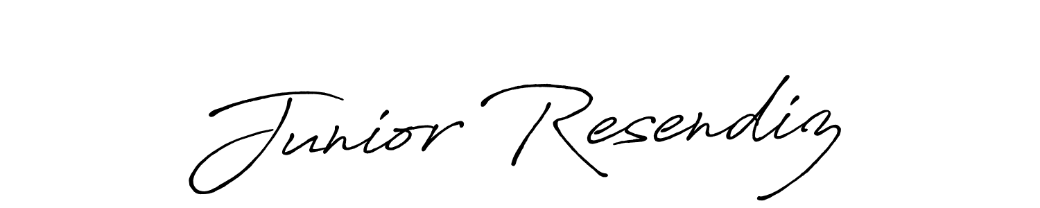 You should practise on your own different ways (Antro_Vectra_Bolder) to write your name (Junior Resendiz) in signature. don't let someone else do it for you. Junior Resendiz signature style 7 images and pictures png