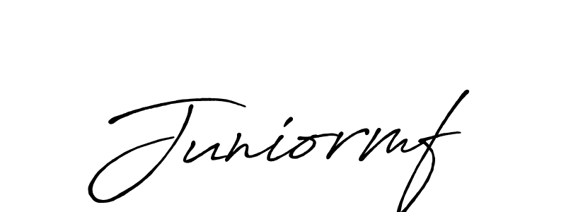 How to make Juniormf signature? Antro_Vectra_Bolder is a professional autograph style. Create handwritten signature for Juniormf name. Juniormf signature style 7 images and pictures png