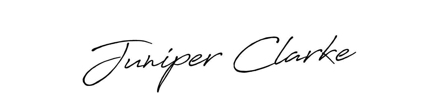 if you are searching for the best signature style for your name Juniper Clarke. so please give up your signature search. here we have designed multiple signature styles  using Antro_Vectra_Bolder. Juniper Clarke signature style 7 images and pictures png