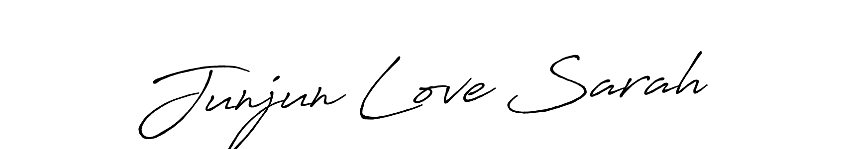 You should practise on your own different ways (Antro_Vectra_Bolder) to write your name (Junjun Love Sarah) in signature. don't let someone else do it for you. Junjun Love Sarah signature style 7 images and pictures png