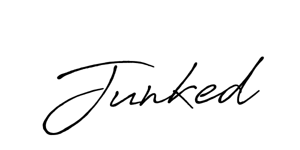You should practise on your own different ways (Antro_Vectra_Bolder) to write your name (Junked) in signature. don't let someone else do it for you. Junked signature style 7 images and pictures png