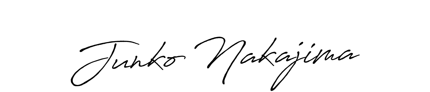 if you are searching for the best signature style for your name Junko Nakajima. so please give up your signature search. here we have designed multiple signature styles  using Antro_Vectra_Bolder. Junko Nakajima signature style 7 images and pictures png