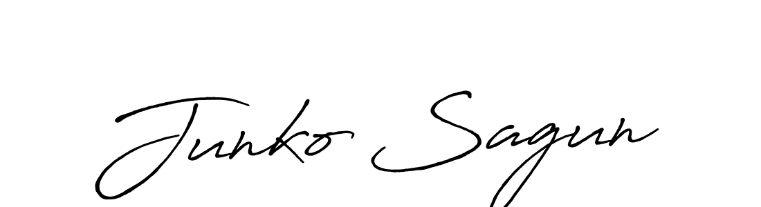 The best way (Antro_Vectra_Bolder) to make a short signature is to pick only two or three words in your name. The name Junko Sagun include a total of six letters. For converting this name. Junko Sagun signature style 7 images and pictures png