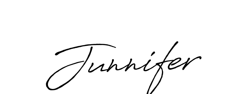 Junnifer stylish signature style. Best Handwritten Sign (Antro_Vectra_Bolder) for my name. Handwritten Signature Collection Ideas for my name Junnifer. Junnifer signature style 7 images and pictures png