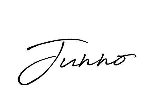 How to make Junno signature? Antro_Vectra_Bolder is a professional autograph style. Create handwritten signature for Junno name. Junno signature style 7 images and pictures png