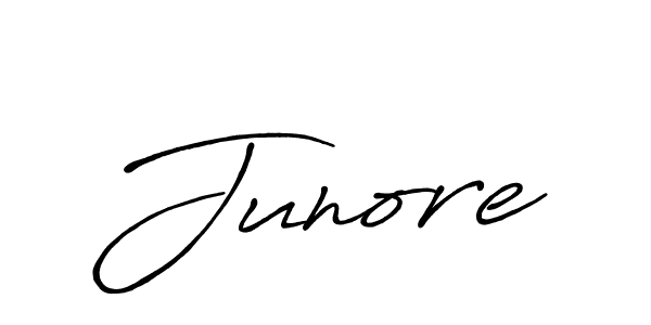 Use a signature maker to create a handwritten signature online. With this signature software, you can design (Antro_Vectra_Bolder) your own signature for name Junore. Junore signature style 7 images and pictures png