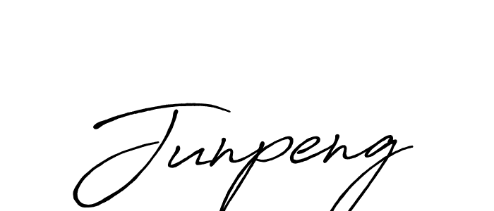 Also You can easily find your signature by using the search form. We will create Junpeng name handwritten signature images for you free of cost using Antro_Vectra_Bolder sign style. Junpeng signature style 7 images and pictures png