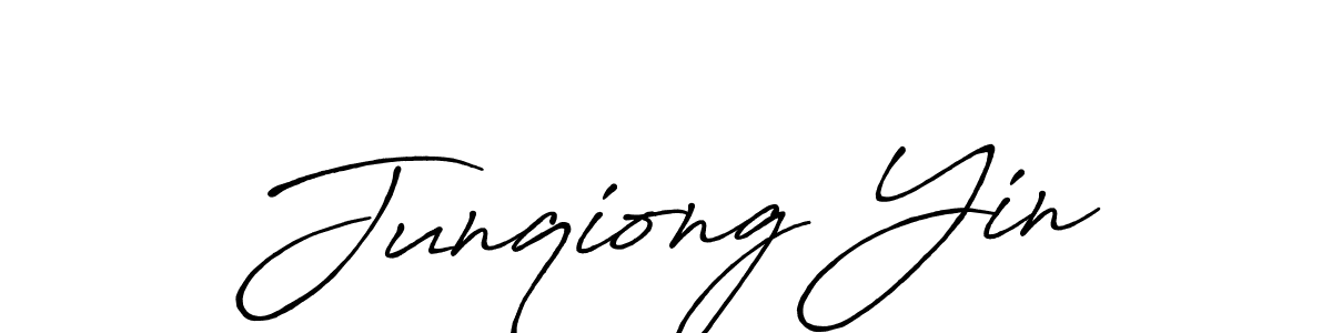 Also You can easily find your signature by using the search form. We will create Junqiong Yin name handwritten signature images for you free of cost using Antro_Vectra_Bolder sign style. Junqiong Yin signature style 7 images and pictures png