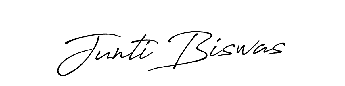 Also You can easily find your signature by using the search form. We will create Junti Biswas name handwritten signature images for you free of cost using Antro_Vectra_Bolder sign style. Junti Biswas signature style 7 images and pictures png