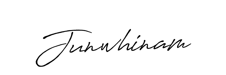 It looks lik you need a new signature style for name Junwhinam. Design unique handwritten (Antro_Vectra_Bolder) signature with our free signature maker in just a few clicks. Junwhinam signature style 7 images and pictures png