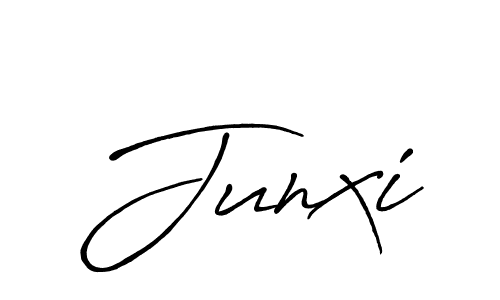 How to make Junxi signature? Antro_Vectra_Bolder is a professional autograph style. Create handwritten signature for Junxi name. Junxi signature style 7 images and pictures png
