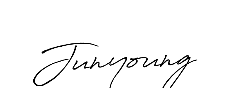 Also we have Junyoung name is the best signature style. Create professional handwritten signature collection using Antro_Vectra_Bolder autograph style. Junyoung signature style 7 images and pictures png