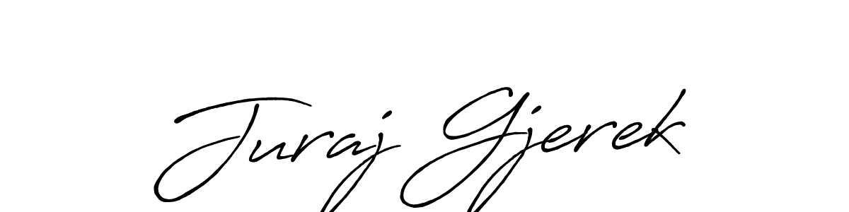 Create a beautiful signature design for name Juraj Gjerek. With this signature (Antro_Vectra_Bolder) fonts, you can make a handwritten signature for free. Juraj Gjerek signature style 7 images and pictures png