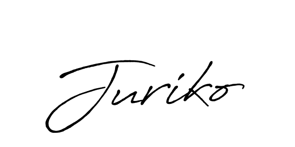 The best way (Antro_Vectra_Bolder) to make a short signature is to pick only two or three words in your name. The name Juriko include a total of six letters. For converting this name. Juriko signature style 7 images and pictures png