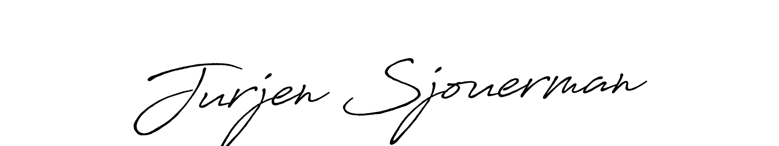 Jurjen Sjouerman stylish signature style. Best Handwritten Sign (Antro_Vectra_Bolder) for my name. Handwritten Signature Collection Ideas for my name Jurjen Sjouerman. Jurjen Sjouerman signature style 7 images and pictures png