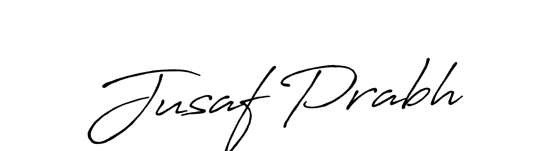 Make a short Jusaf Prabh signature style. Manage your documents anywhere anytime using Antro_Vectra_Bolder. Create and add eSignatures, submit forms, share and send files easily. Jusaf Prabh signature style 7 images and pictures png