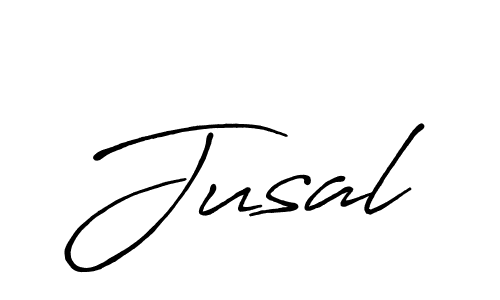 Create a beautiful signature design for name Jusal. With this signature (Antro_Vectra_Bolder) fonts, you can make a handwritten signature for free. Jusal signature style 7 images and pictures png