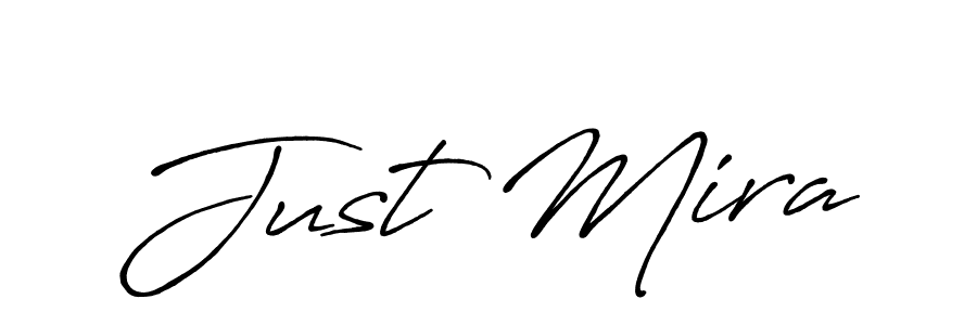 How to make Just Mira signature? Antro_Vectra_Bolder is a professional autograph style. Create handwritten signature for Just Mira name. Just Mira signature style 7 images and pictures png