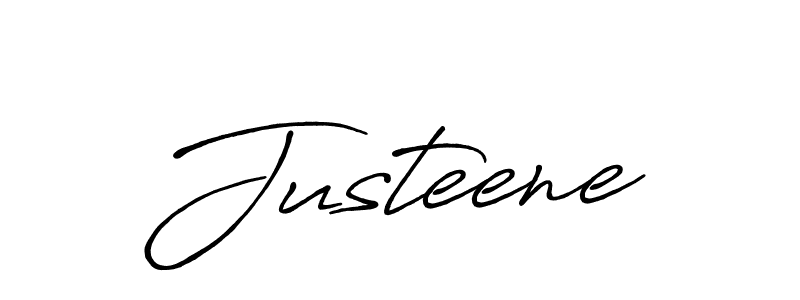 How to make Justeene name signature. Use Antro_Vectra_Bolder style for creating short signs online. This is the latest handwritten sign. Justeene signature style 7 images and pictures png