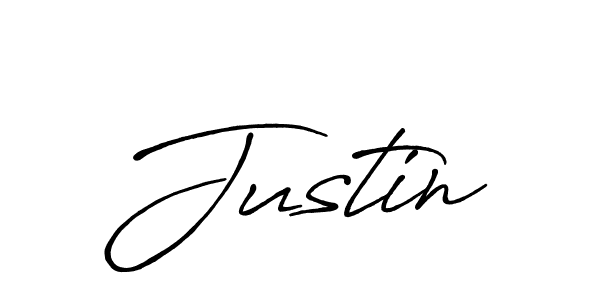 Make a beautiful signature design for name Justin. With this signature (Antro_Vectra_Bolder) style, you can create a handwritten signature for free. Justin signature style 7 images and pictures png