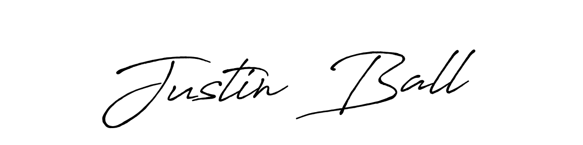 Design your own signature with our free online signature maker. With this signature software, you can create a handwritten (Antro_Vectra_Bolder) signature for name Justin  Ball. Justin  Ball signature style 7 images and pictures png
