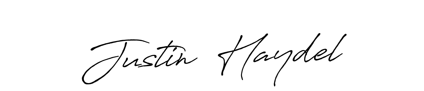 The best way (Antro_Vectra_Bolder) to make a short signature is to pick only two or three words in your name. The name Justin  Haydel include a total of six letters. For converting this name. Justin  Haydel signature style 7 images and pictures png