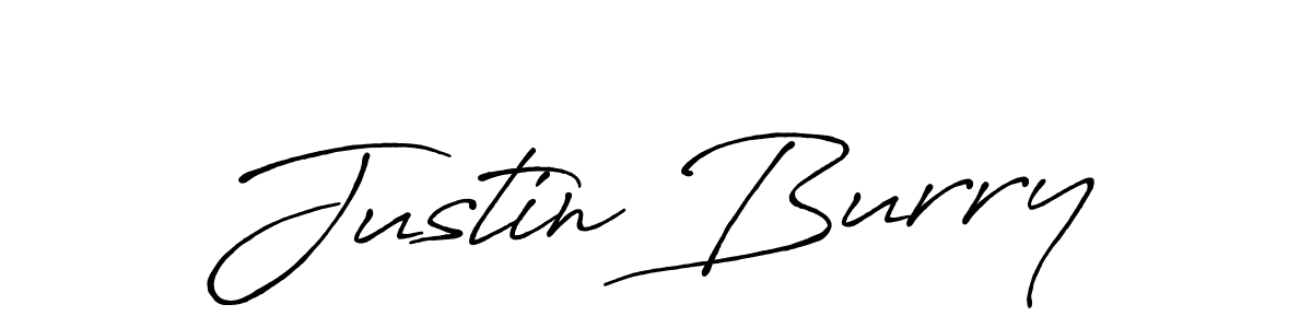 How to make Justin Burry name signature. Use Antro_Vectra_Bolder style for creating short signs online. This is the latest handwritten sign. Justin Burry signature style 7 images and pictures png