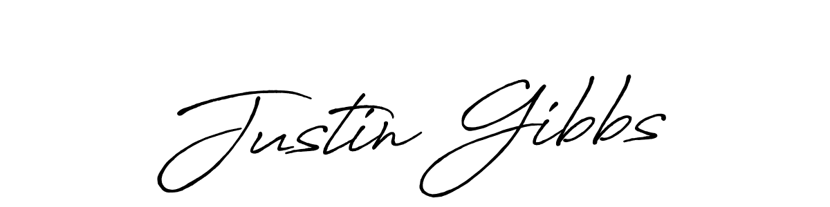 Also we have Justin Gibbs name is the best signature style. Create professional handwritten signature collection using Antro_Vectra_Bolder autograph style. Justin Gibbs signature style 7 images and pictures png