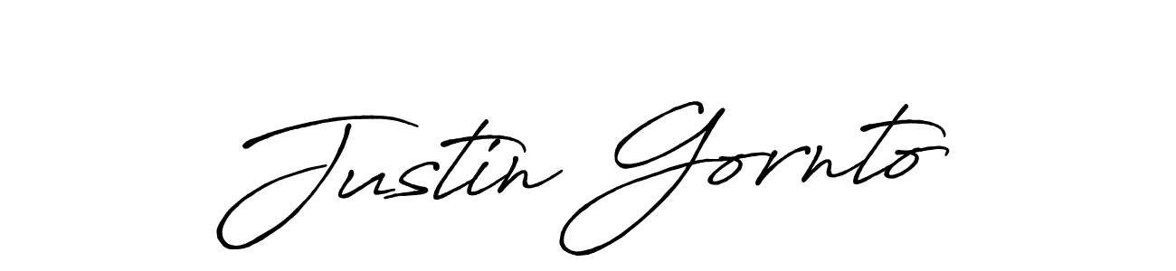 Make a beautiful signature design for name Justin Gornto. With this signature (Antro_Vectra_Bolder) style, you can create a handwritten signature for free. Justin Gornto signature style 7 images and pictures png