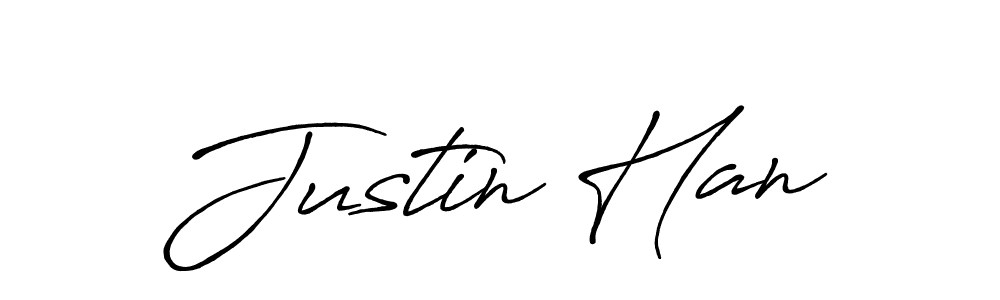 You should practise on your own different ways (Antro_Vectra_Bolder) to write your name (Justin Han) in signature. don't let someone else do it for you. Justin Han signature style 7 images and pictures png