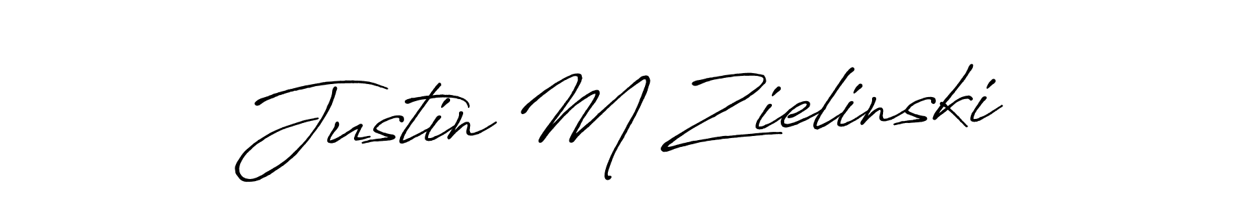 You should practise on your own different ways (Antro_Vectra_Bolder) to write your name (Justin M Zielinski) in signature. don't let someone else do it for you. Justin M Zielinski signature style 7 images and pictures png