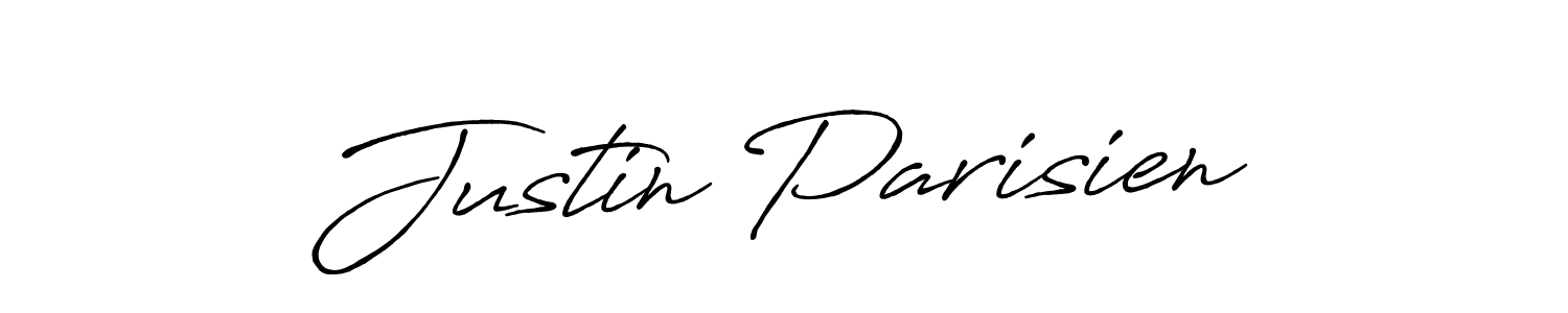 Design your own signature with our free online signature maker. With this signature software, you can create a handwritten (Antro_Vectra_Bolder) signature for name Justin Parisien. Justin Parisien signature style 7 images and pictures png