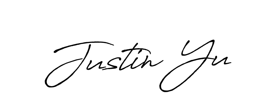 Also we have Justin Yu name is the best signature style. Create professional handwritten signature collection using Antro_Vectra_Bolder autograph style. Justin Yu signature style 7 images and pictures png