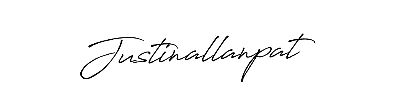 How to make Justinallanpat name signature. Use Antro_Vectra_Bolder style for creating short signs online. This is the latest handwritten sign. Justinallanpat signature style 7 images and pictures png