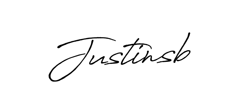 Create a beautiful signature design for name Justinsb. With this signature (Antro_Vectra_Bolder) fonts, you can make a handwritten signature for free. Justinsb signature style 7 images and pictures png