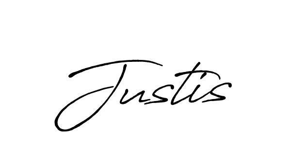 You should practise on your own different ways (Antro_Vectra_Bolder) to write your name (Justis) in signature. don't let someone else do it for you. Justis signature style 7 images and pictures png