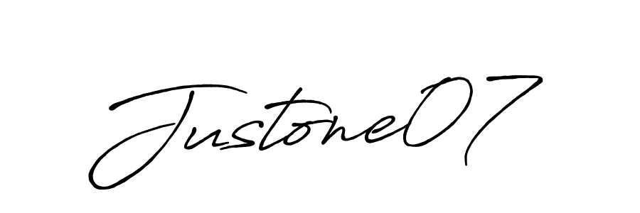 Also You can easily find your signature by using the search form. We will create Justone07 name handwritten signature images for you free of cost using Antro_Vectra_Bolder sign style. Justone07 signature style 7 images and pictures png