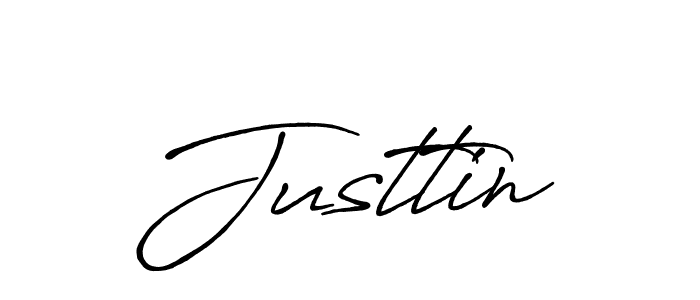 Justtin stylish signature style. Best Handwritten Sign (Antro_Vectra_Bolder) for my name. Handwritten Signature Collection Ideas for my name Justtin. Justtin signature style 7 images and pictures png