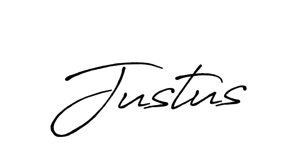 Design your own signature with our free online signature maker. With this signature software, you can create a handwritten (Antro_Vectra_Bolder) signature for name Justus. Justus signature style 7 images and pictures png