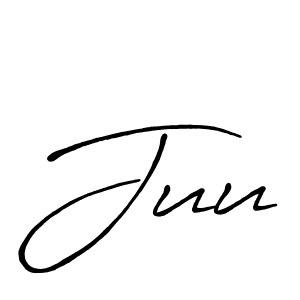 if you are searching for the best signature style for your name Juu. so please give up your signature search. here we have designed multiple signature styles  using Antro_Vectra_Bolder. Juu signature style 7 images and pictures png
