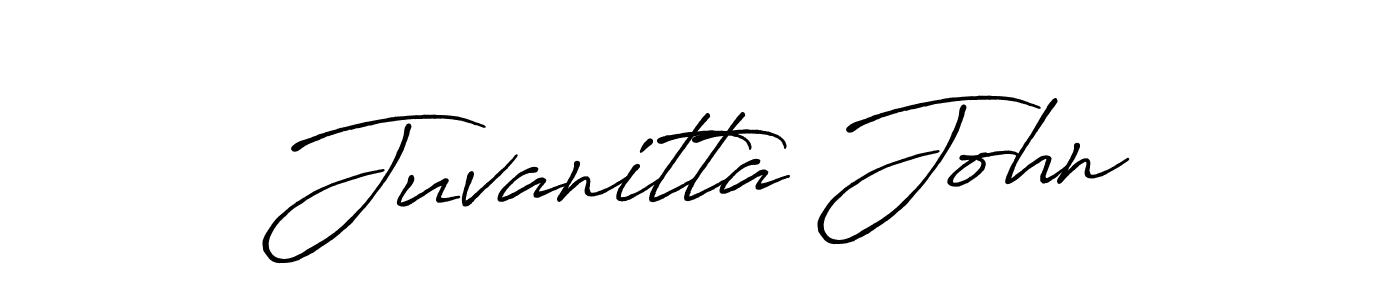 Create a beautiful signature design for name Juvanitta John. With this signature (Antro_Vectra_Bolder) fonts, you can make a handwritten signature for free. Juvanitta John signature style 7 images and pictures png