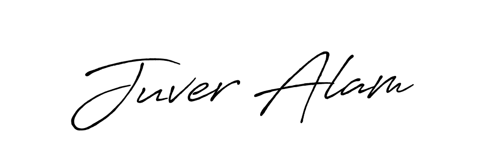 Juver Alam stylish signature style. Best Handwritten Sign (Antro_Vectra_Bolder) for my name. Handwritten Signature Collection Ideas for my name Juver Alam. Juver Alam signature style 7 images and pictures png