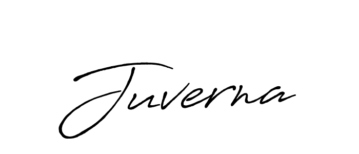 Create a beautiful signature design for name Juverna. With this signature (Antro_Vectra_Bolder) fonts, you can make a handwritten signature for free. Juverna signature style 7 images and pictures png