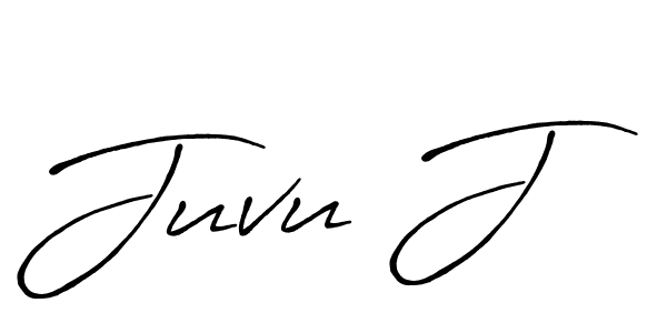 The best way (Antro_Vectra_Bolder) to make a short signature is to pick only two or three words in your name. The name Juvu J include a total of six letters. For converting this name. Juvu J signature style 7 images and pictures png