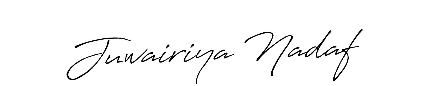 Similarly Antro_Vectra_Bolder is the best handwritten signature design. Signature creator online .You can use it as an online autograph creator for name Juwairiya Nadaf. Juwairiya Nadaf signature style 7 images and pictures png