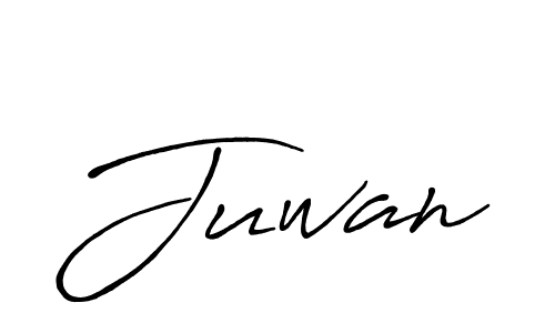 Create a beautiful signature design for name Juwan. With this signature (Antro_Vectra_Bolder) fonts, you can make a handwritten signature for free. Juwan signature style 7 images and pictures png