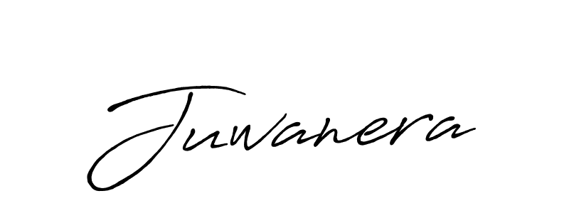 How to make Juwanera name signature. Use Antro_Vectra_Bolder style for creating short signs online. This is the latest handwritten sign. Juwanera signature style 7 images and pictures png