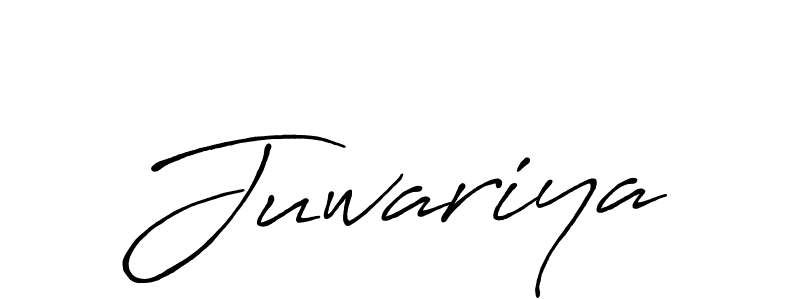 Make a beautiful signature design for name Juwariya. With this signature (Antro_Vectra_Bolder) style, you can create a handwritten signature for free. Juwariya signature style 7 images and pictures png